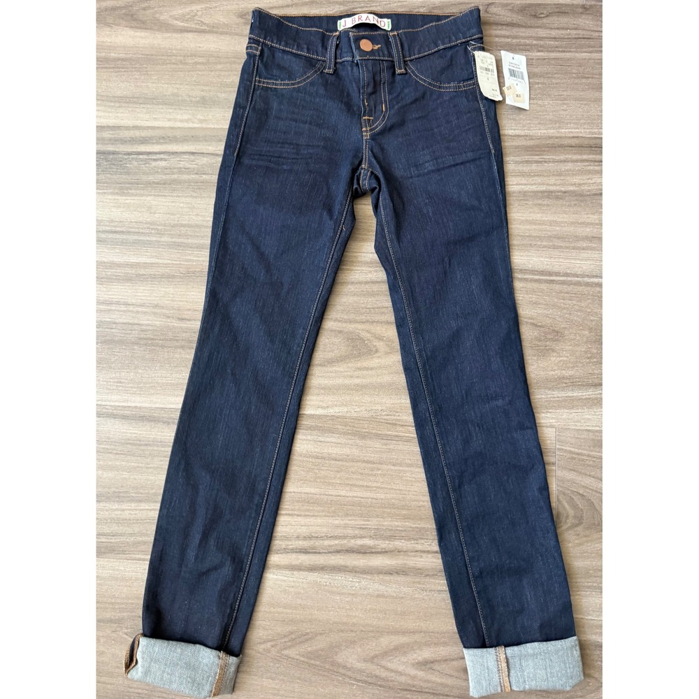 J Brand Girls Skinny Jeans Indigo Dark Wash Denim Size 8 NWT